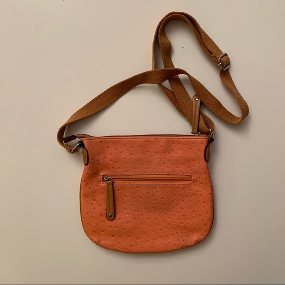 US Polo Assn Orange vegan leather crossbody bag - Picture 4 of 5